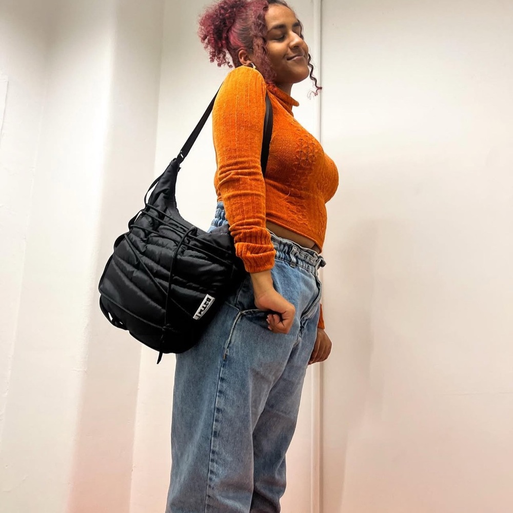 Baboon to the Moon Black Moonbag